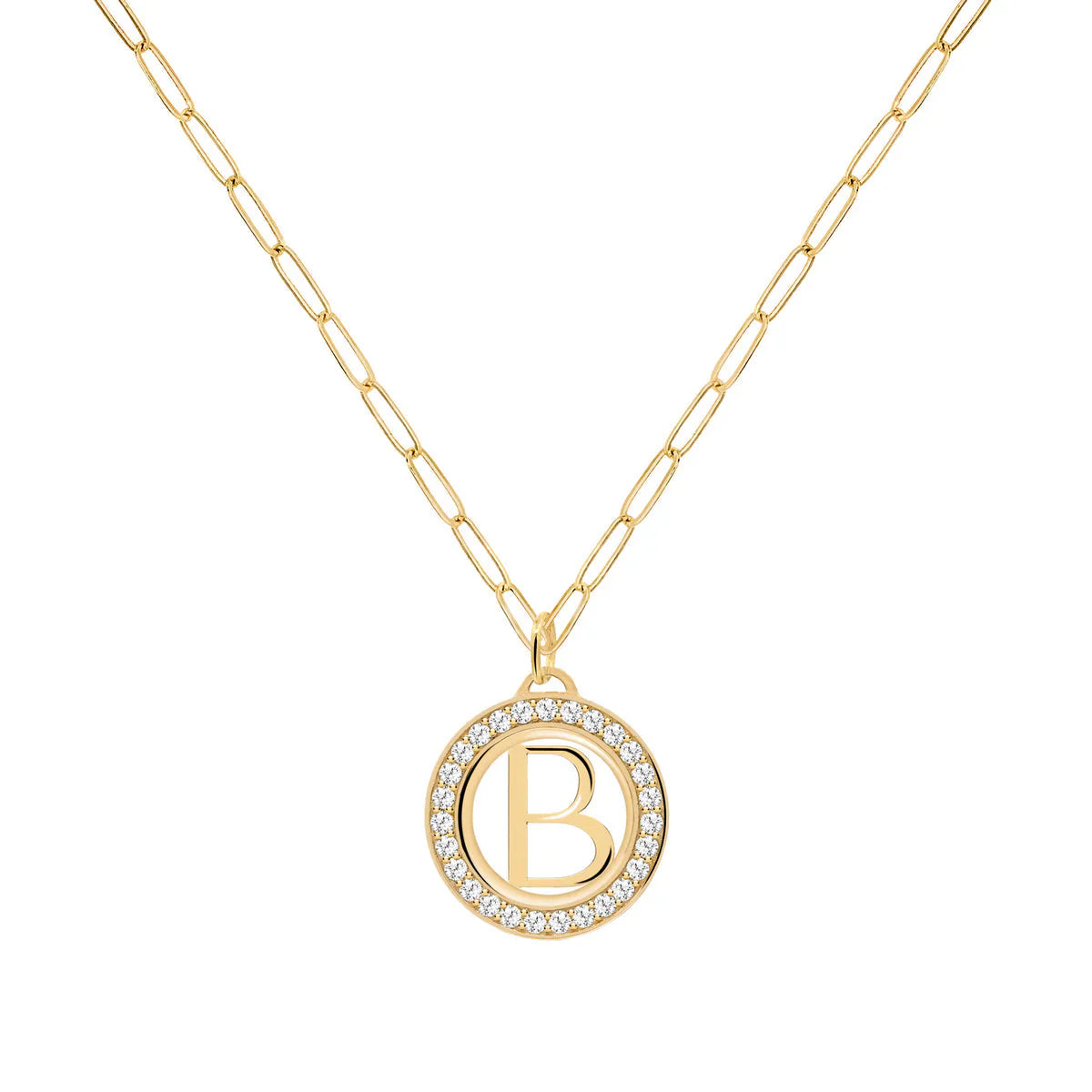 1.50TCW Round Diamond Customized Moissanite April Birthstone Necklace
