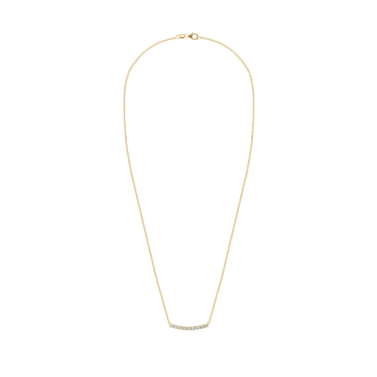 1.32TCW Round Cut Diamond Moissanite April Birthstone Necklace
