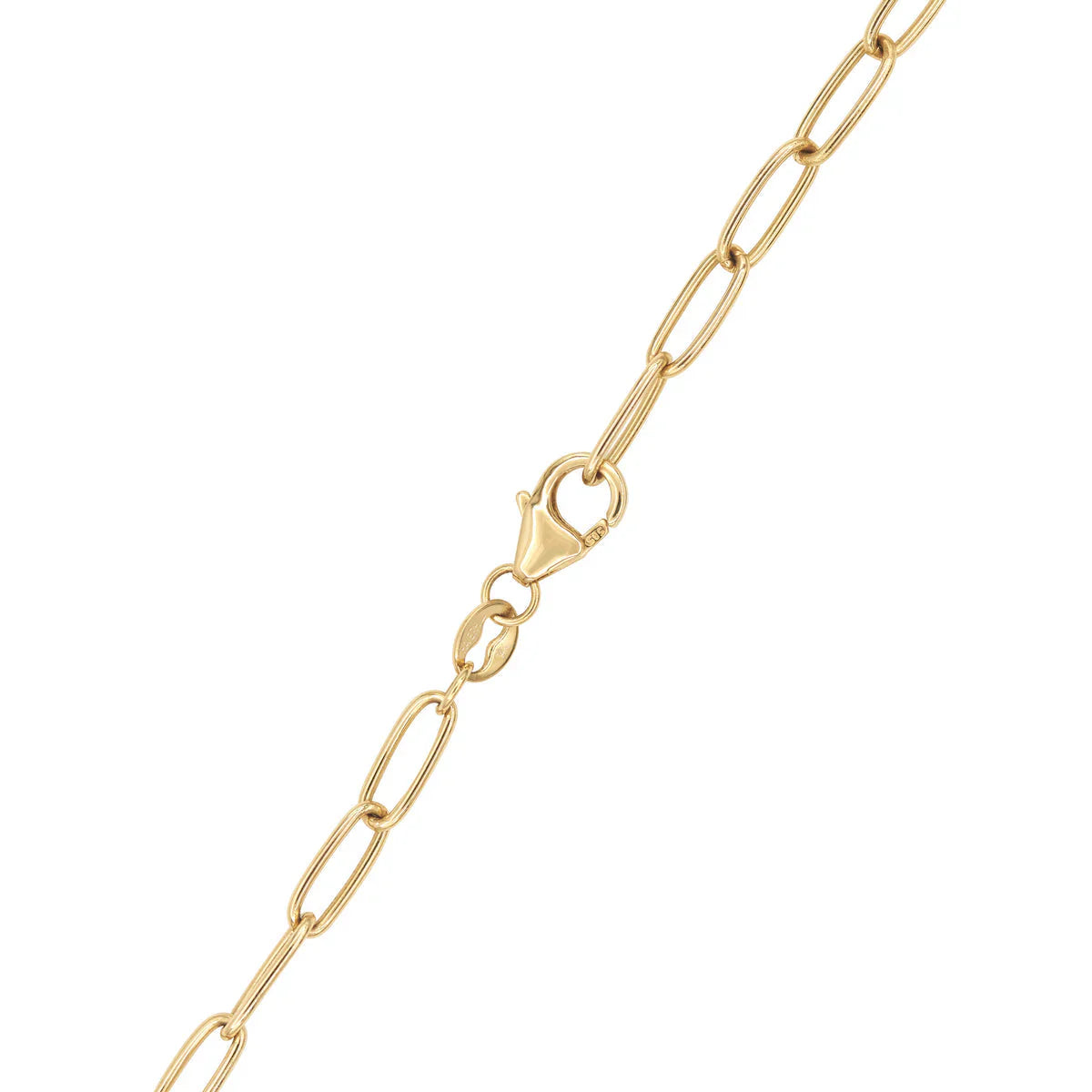 2.50 TCW Round Cut Safety Pin Moissanite Necklace-January Birthstone