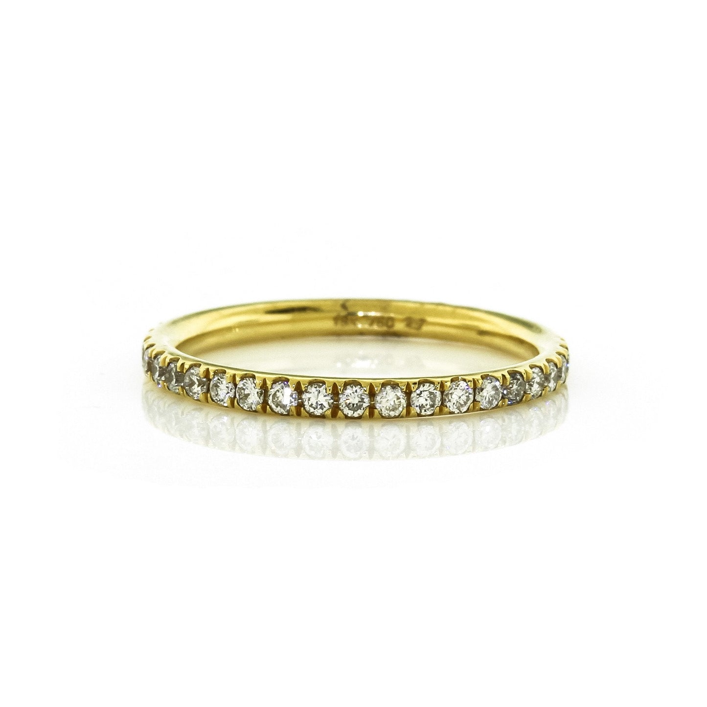0.53ct Round Cut Moissanite Full Eternity Diamond Wedding Band