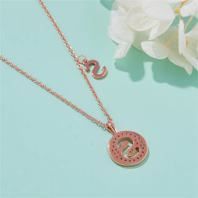 \ S \" Letter Moissanite Diamond Necklace for Women"