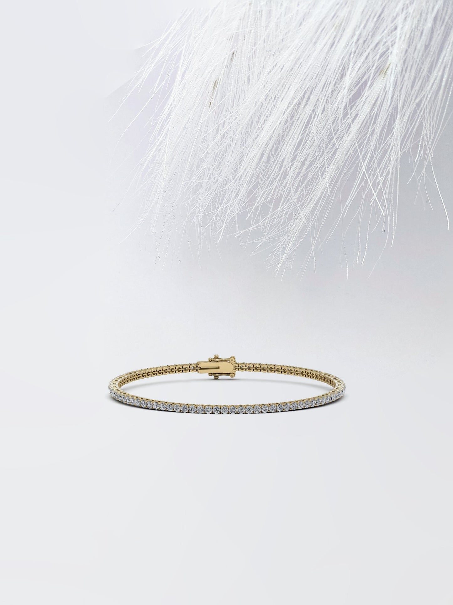 2.5 Round Cut Tennis Moissanite Diamond Bracelet For Women