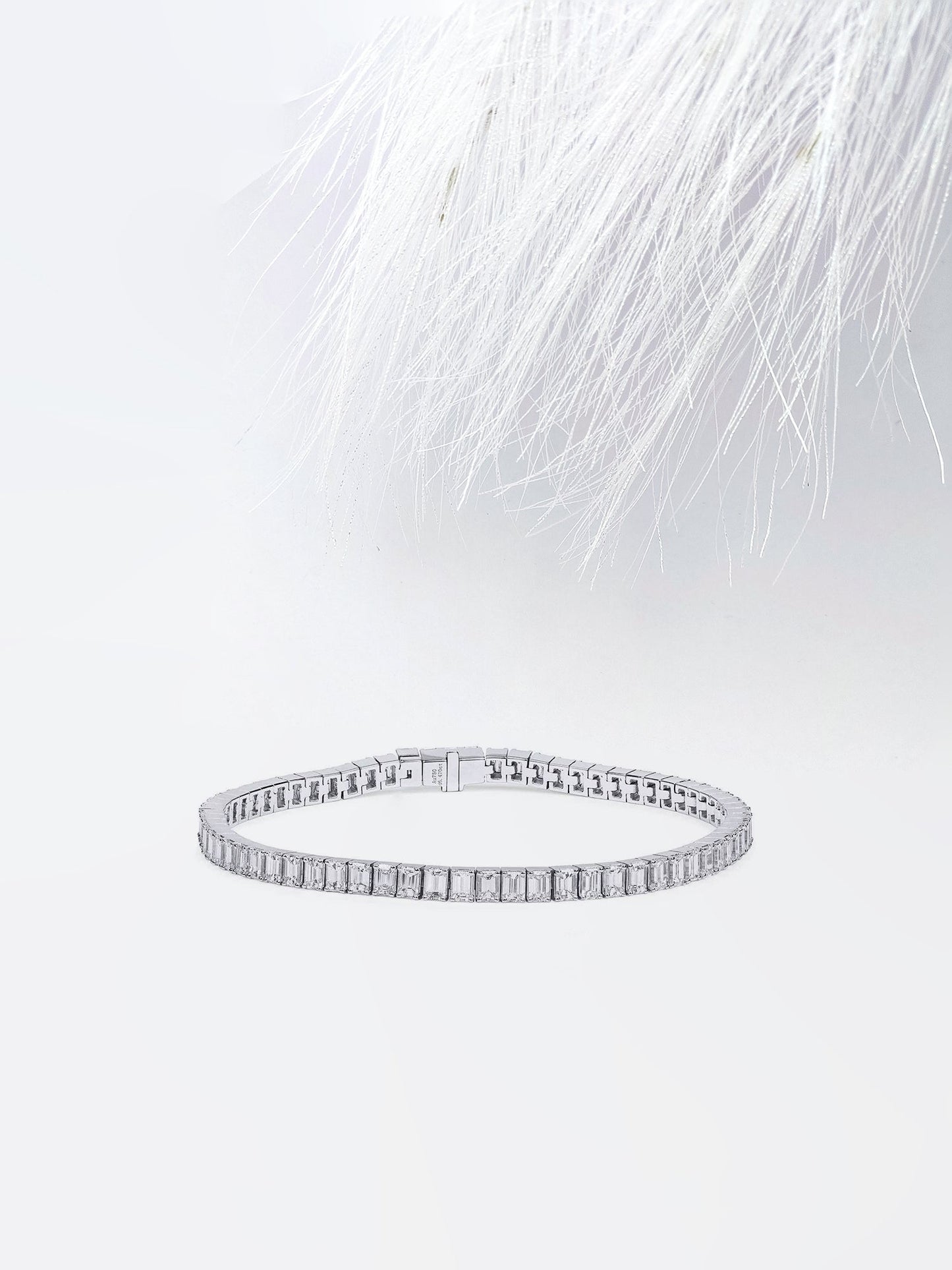 6.5ct Emerald Cut Tennis Moissanite Diamond Bracelet For Women