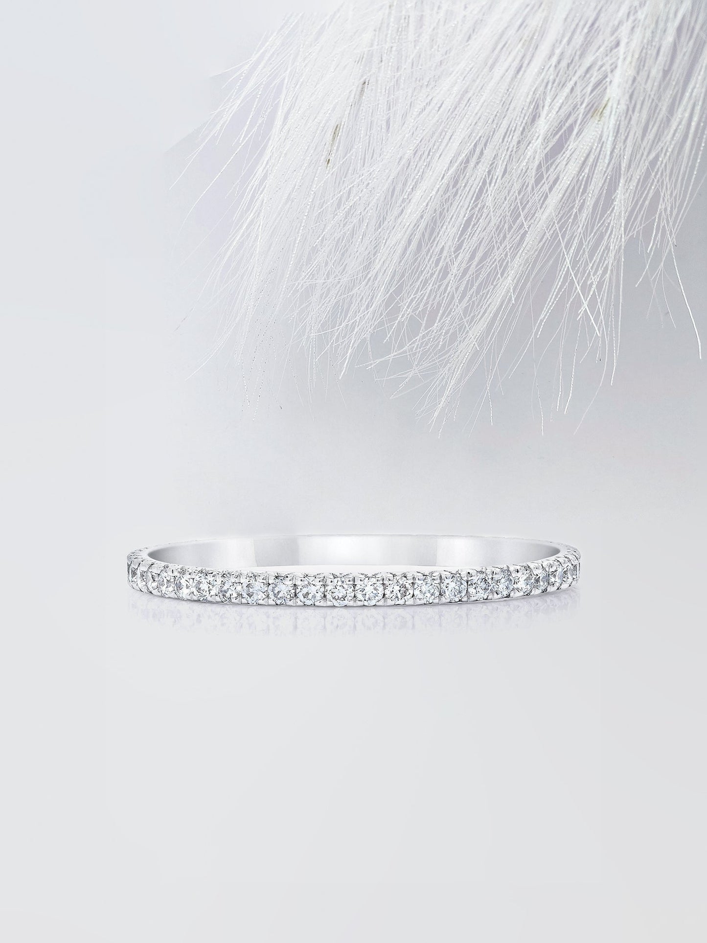 Round Cut Eternity Diamond Wedding Band For Women