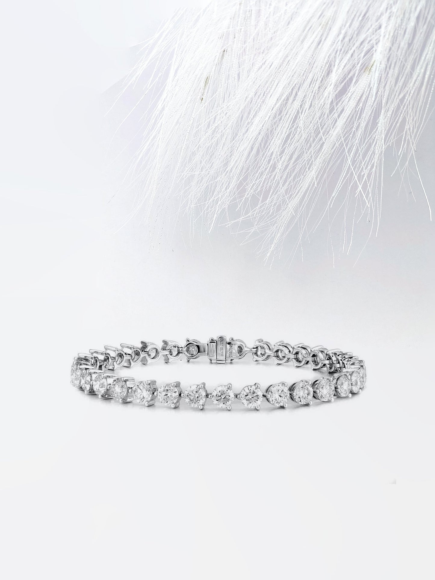 10.71ct Round Cut Tennis Moissanite Diamond Bracelet For Women