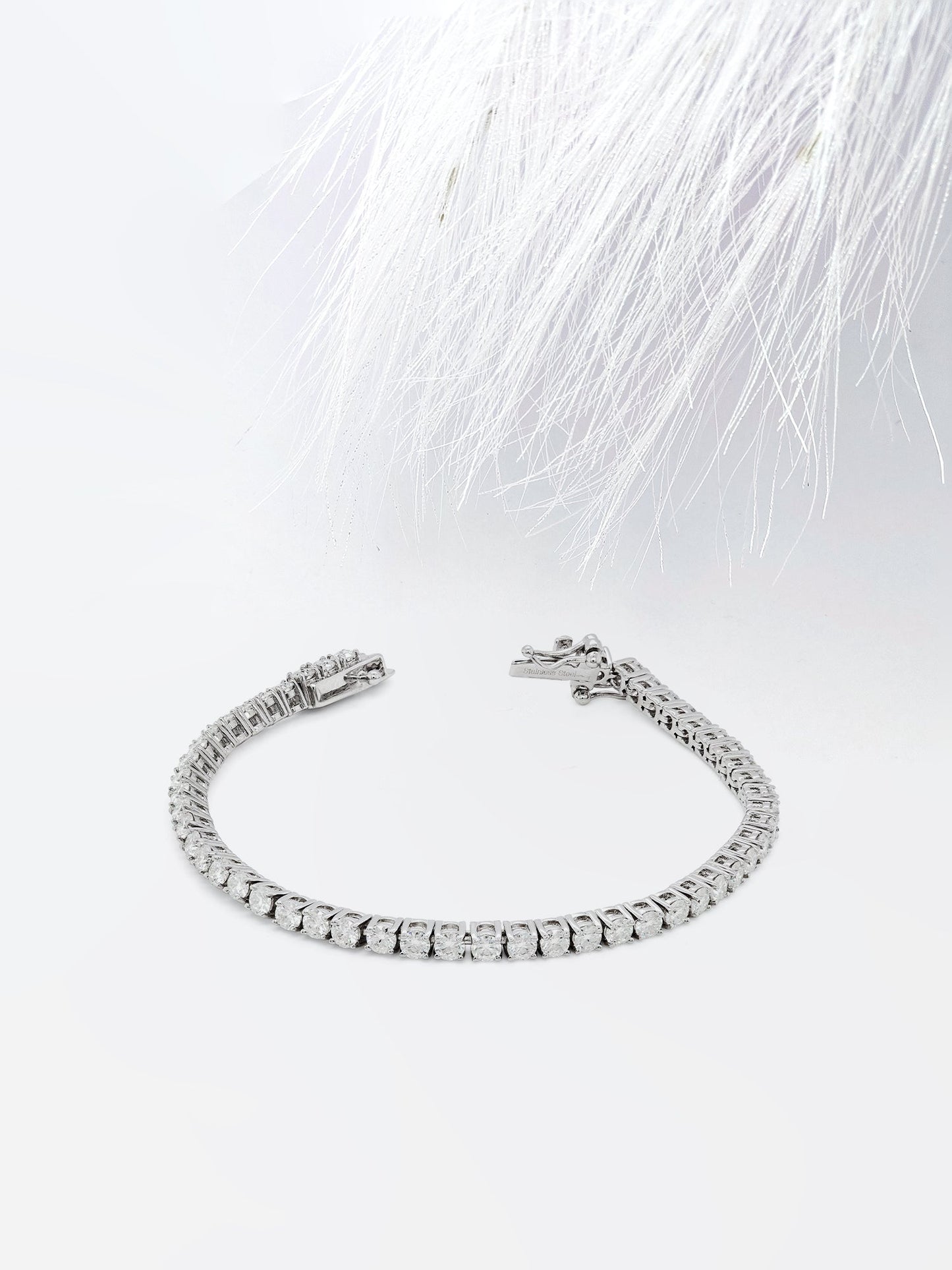 5.94ct Round Cut Tennis Moissanite Diamond Bracelet For Her