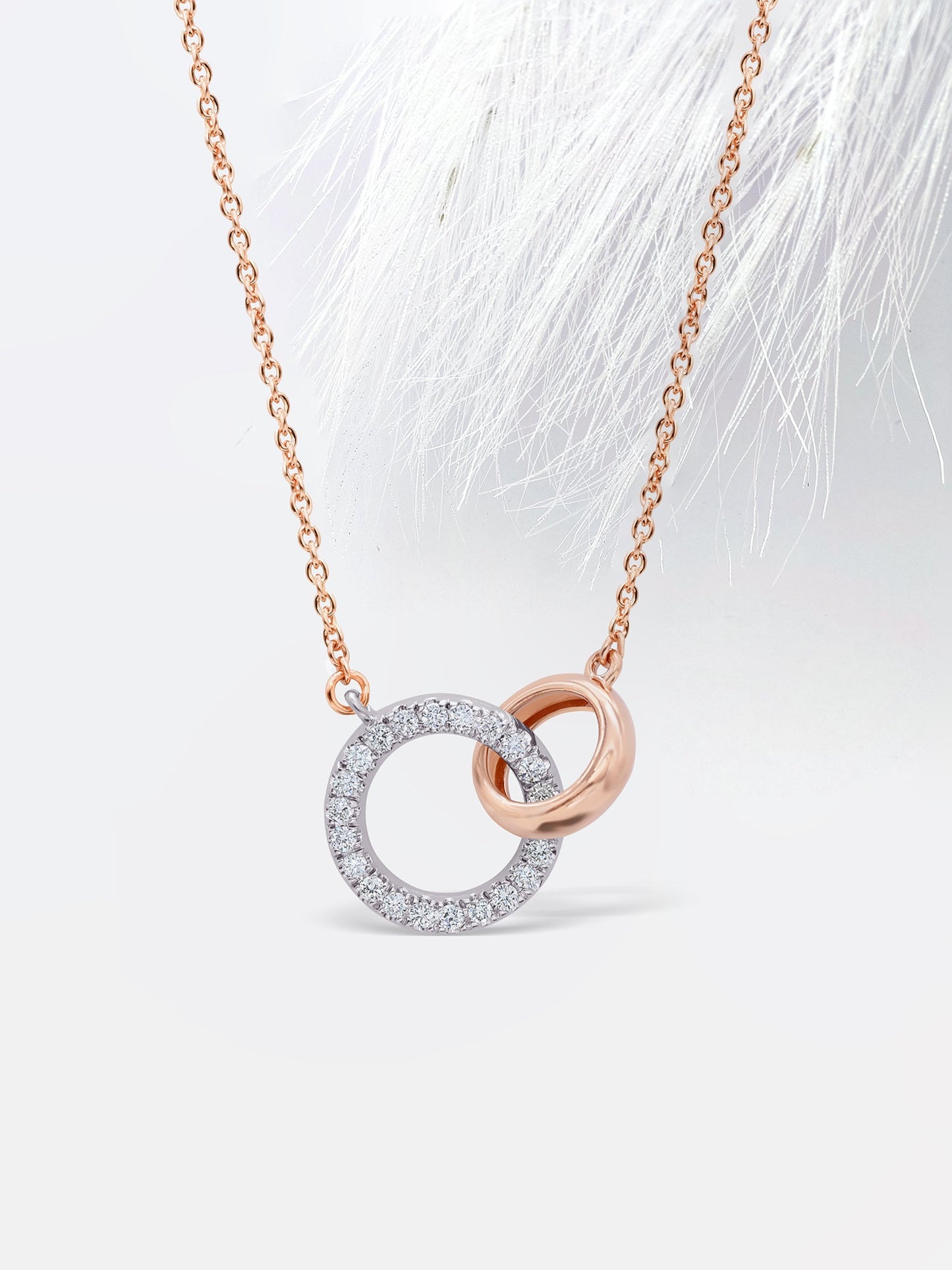 Round Cut Diamond Moissanite Eternity Circle Of Life Necklace