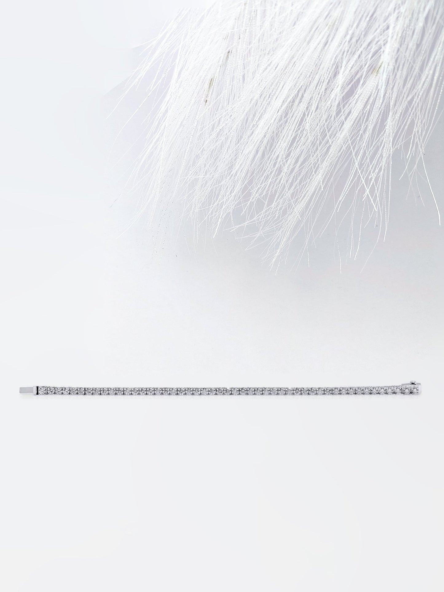 6.93ct Round Cut Tennis Moissanite Diamond Bracelet For Women