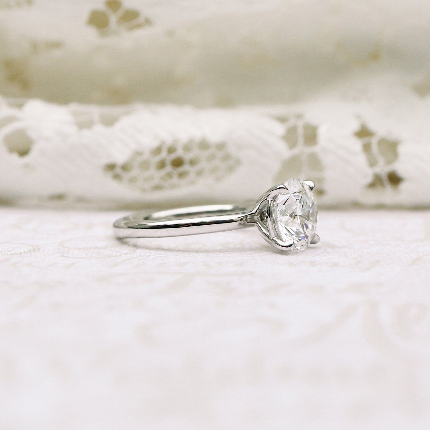 1.75ct Round Brilliant Cut Diamond 14K Gold Engagement Ring