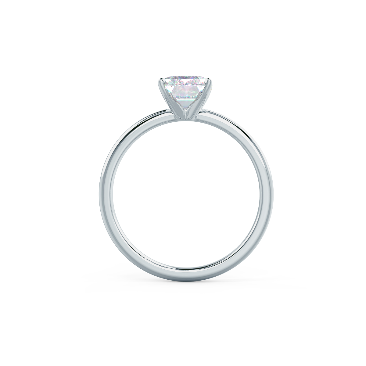 2.75ct Emerald Cut Diamond 14K Gold Engagement Ring