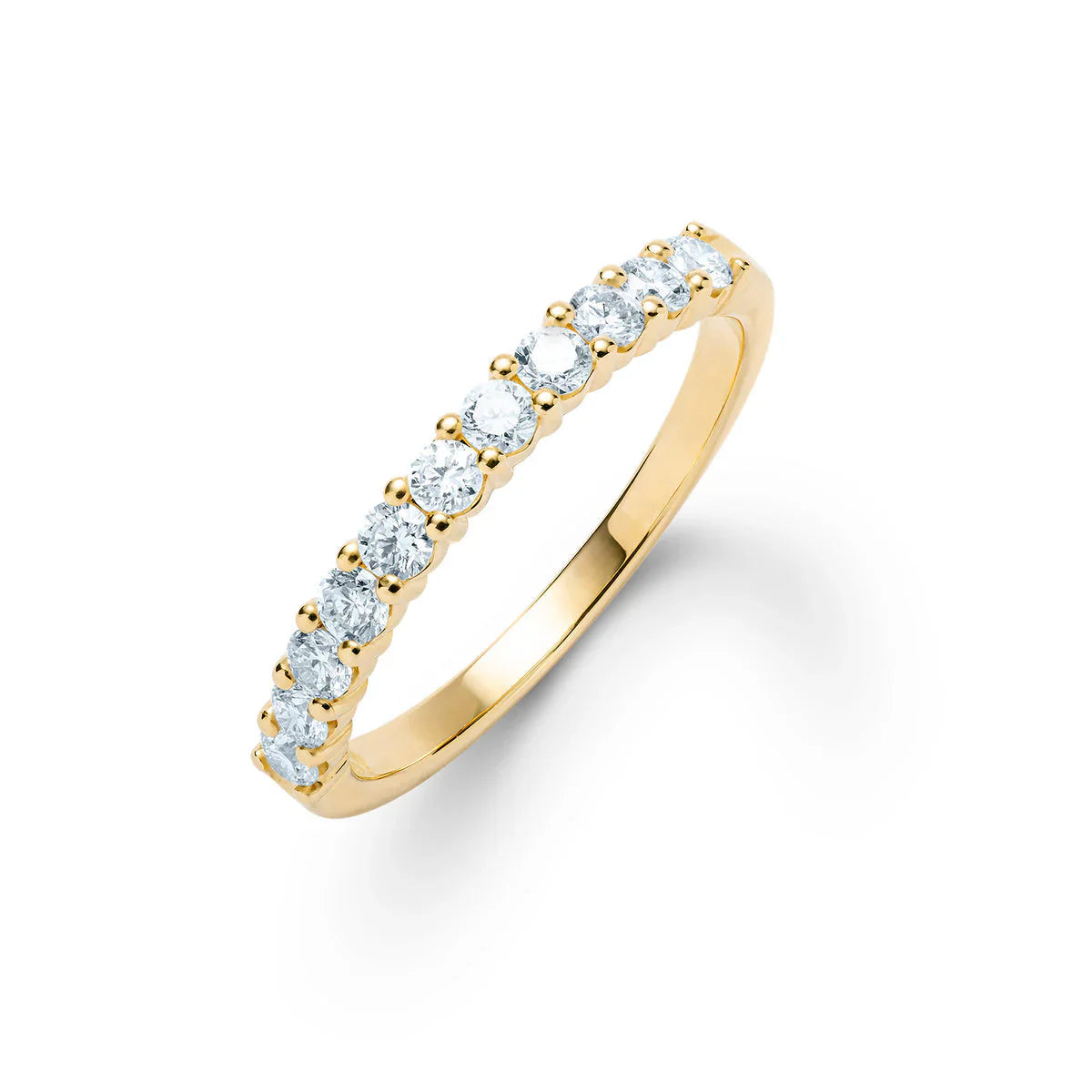 1.32TCW Round Aquamarine Moissanite March Birthstone Wedding Band