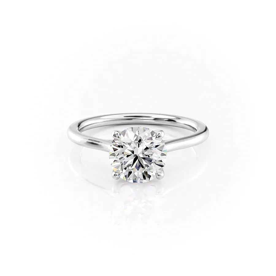 2.50 CT Round Moissanite Solitaire Engagement Ring