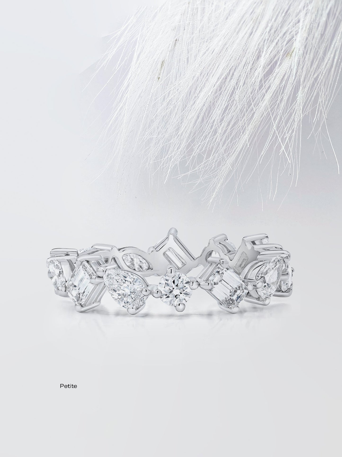 Mixed Shape Eternity Diamond Wedding Band For Women