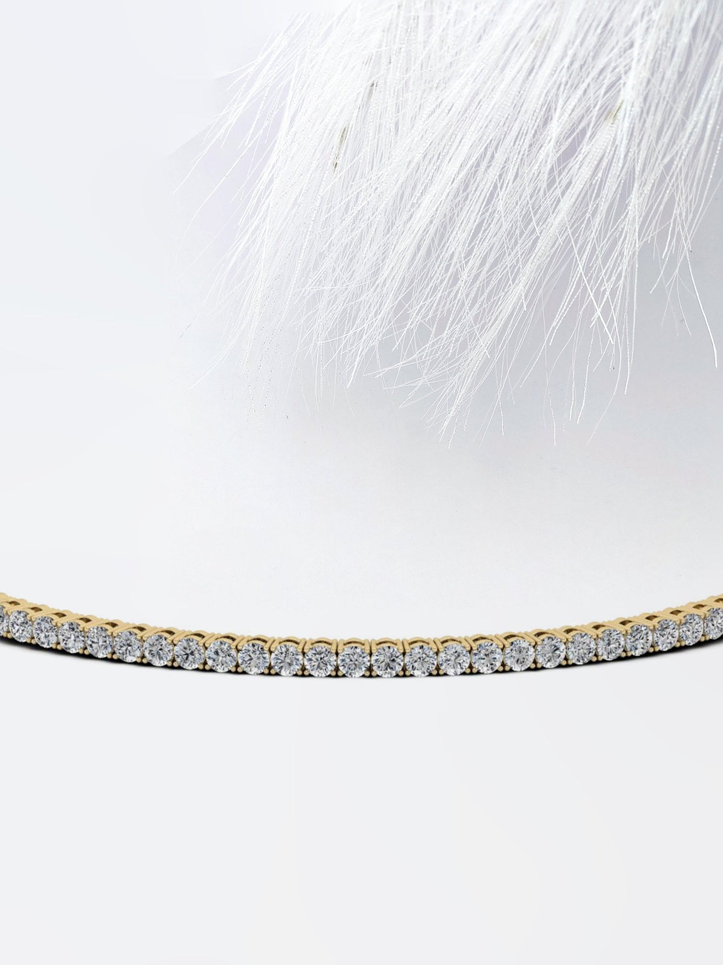 2.5 Round Cut Tennis Moissanite Diamond Bracelet For Women