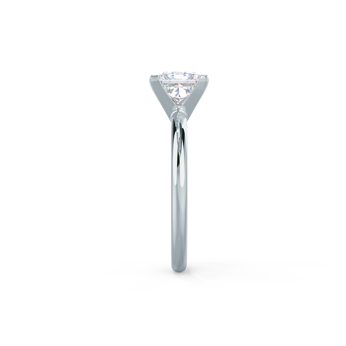 1.75ct Princess Cut Moissanite Diamond Classic Solitare Engagement Ring