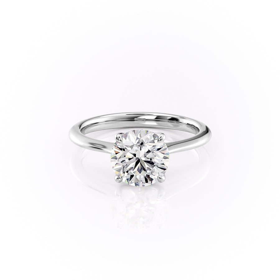 2.50 CT Round Moissanite Solitaire Engagement Ring
