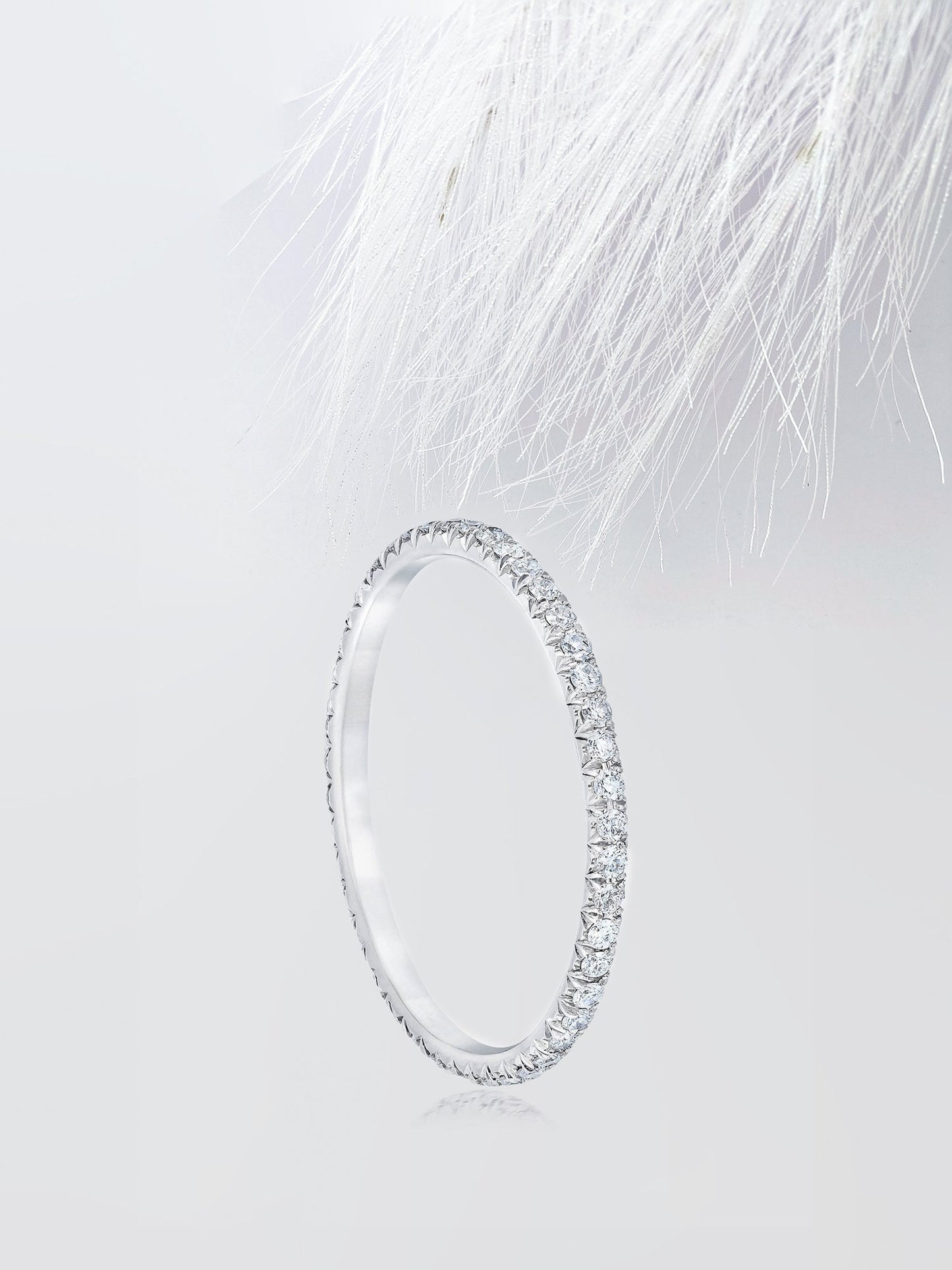 Round Cut Eternity Diamond Wedding Band For Women