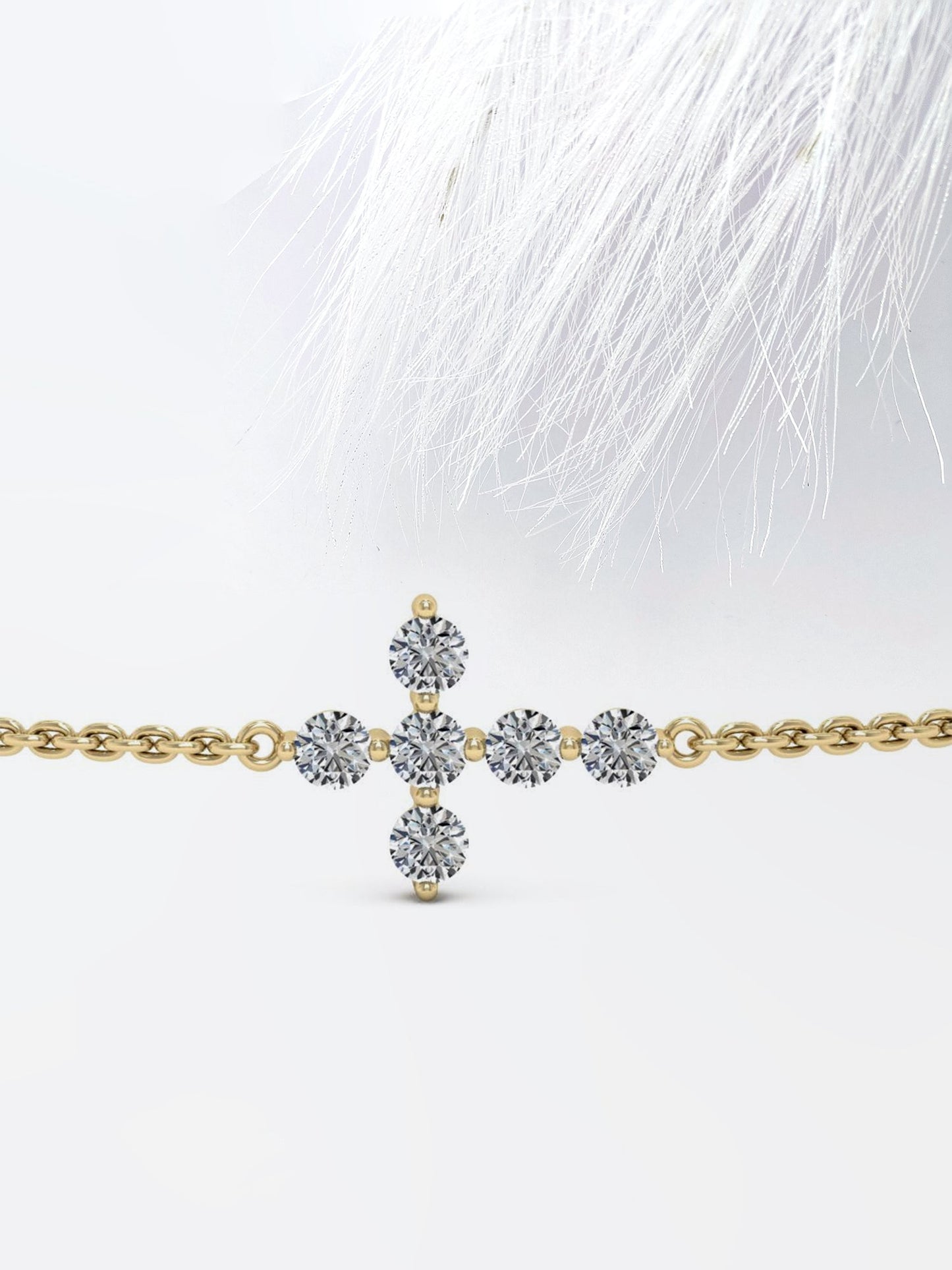 0.66ct Round Cut Evangeline Moissanite Diamond Bracelet For Women