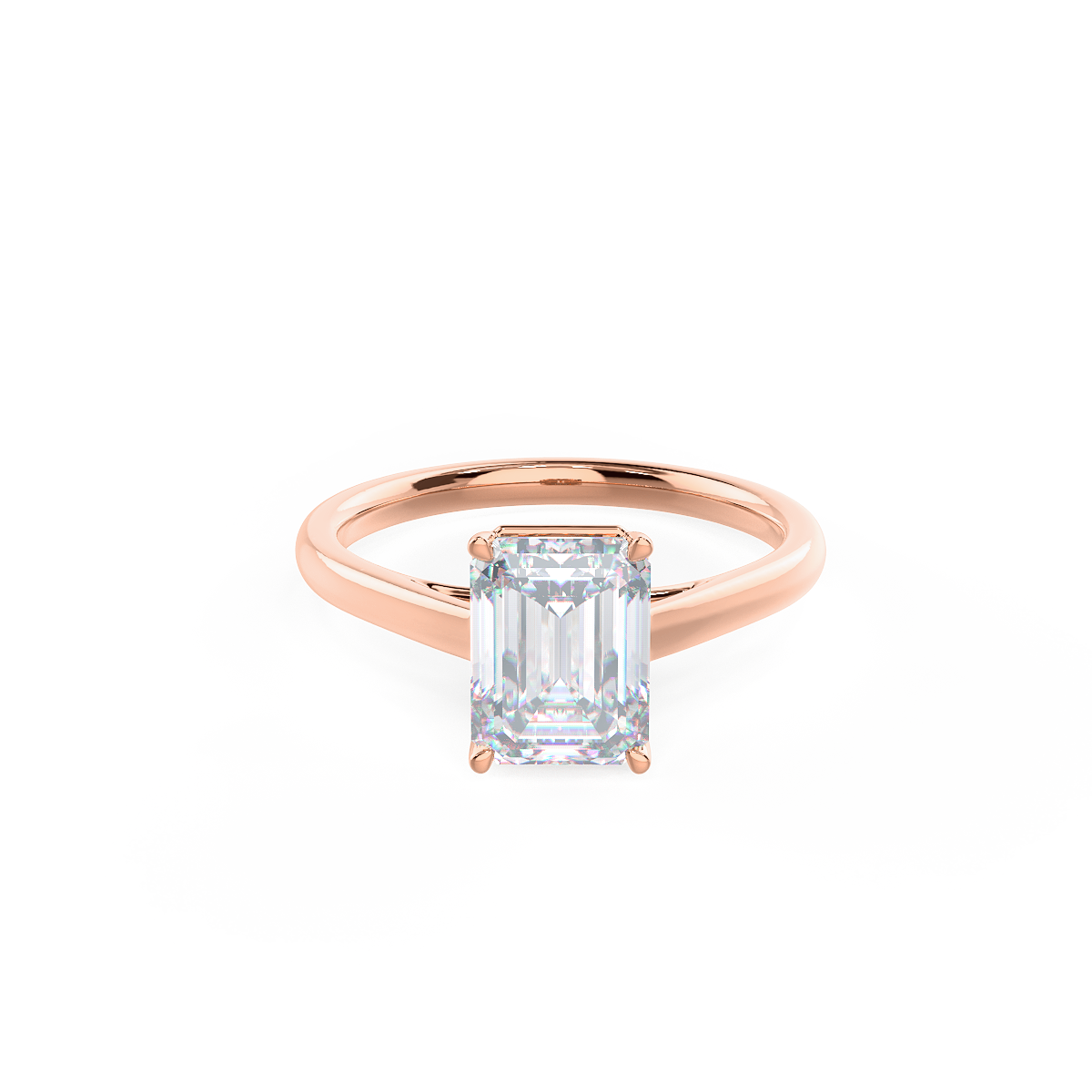 1.75ct Emerald Cut Diamond 14K Gold Engagement Ring