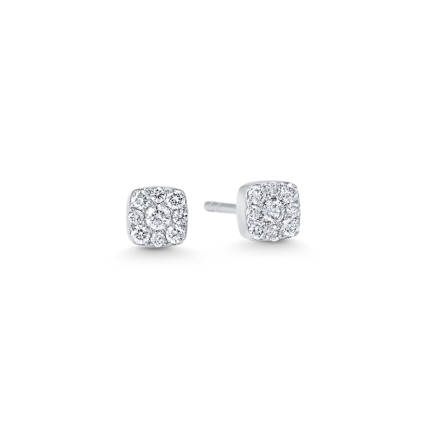 0.25 TCW Round Moissanite Diamond Stud Earrings
