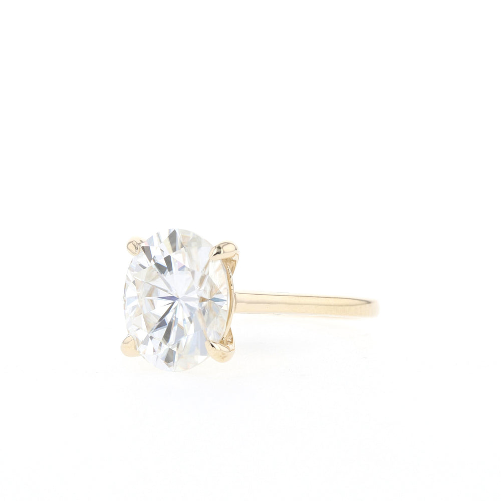 1.2CT Round Cut Solitaire Moissanite Diamond Engagement Ring