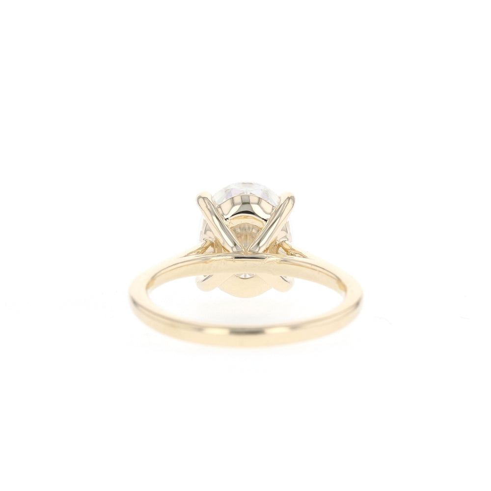 1.2CT Round Cut Solitaire Moissanite Diamond Engagement Ring