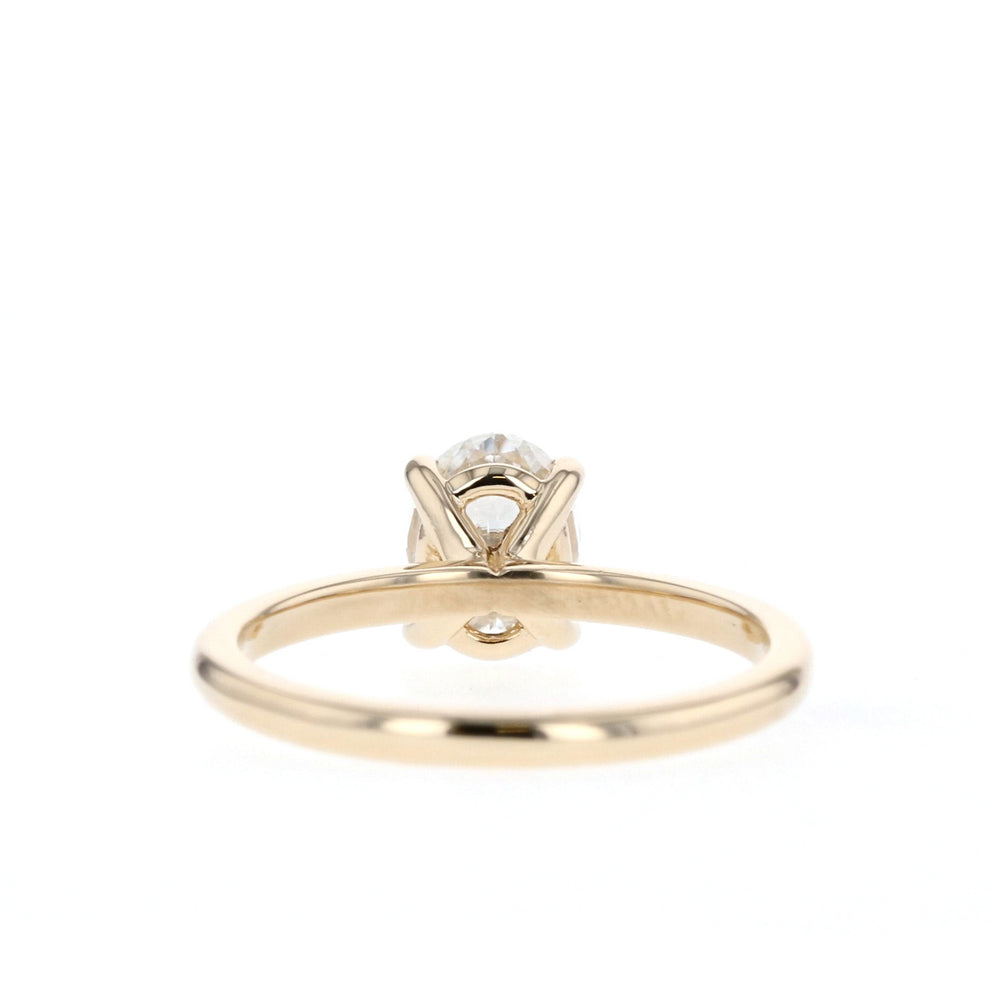 1.20ct Oval Cut Solitaire Moissanite Diamond Engagement Ring