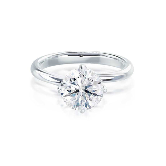 1.20 CT Round Shaped Moissanite Solitaire Engagement Ring