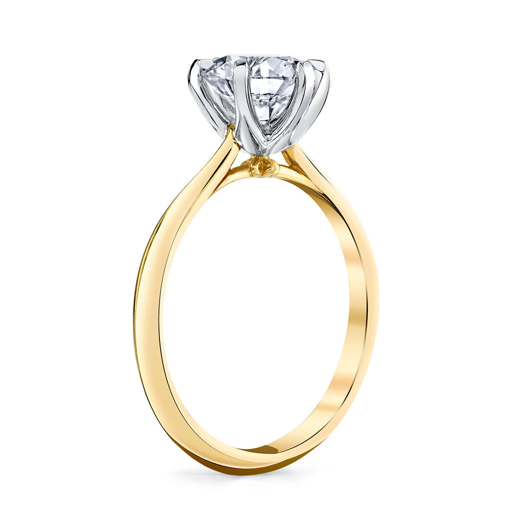 1.55CT Round Cut Solitaire Moissanite Diamond Engagement Ring