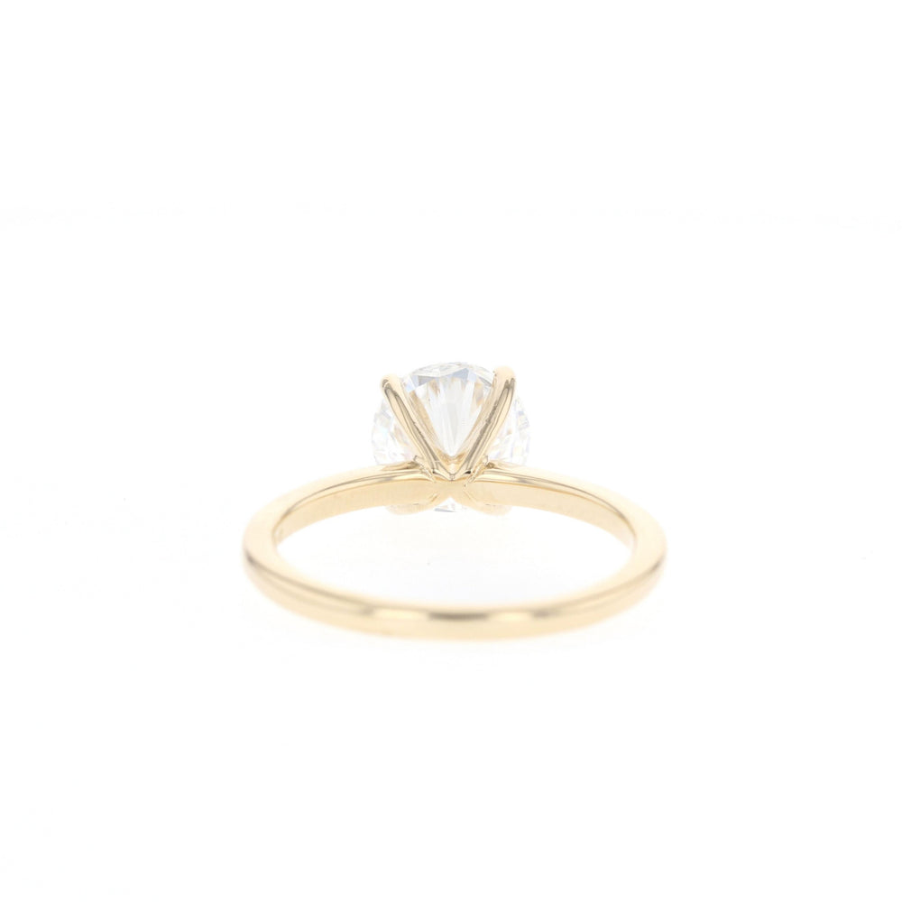 1.50CT Round Moissanite Solitaire Diamond Engagement Ring