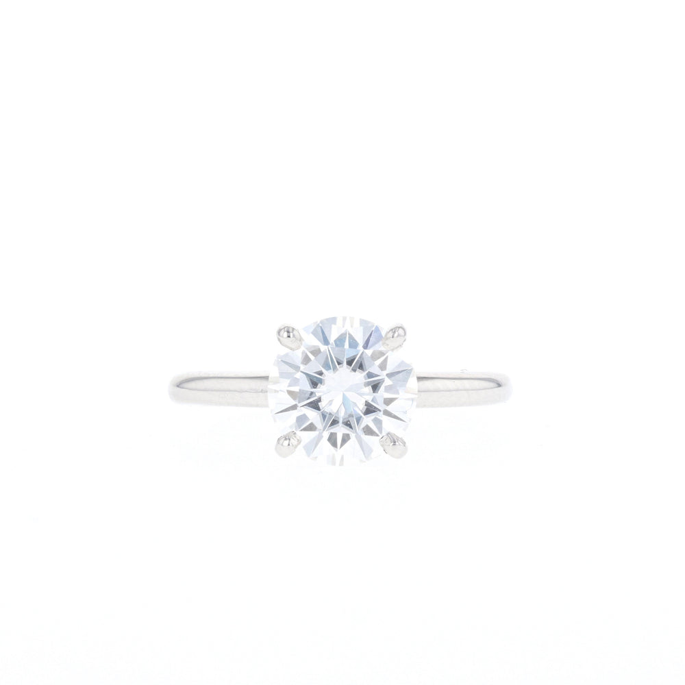 1.50CT Round Moissanite Solitaire Diamond Engagement Ring