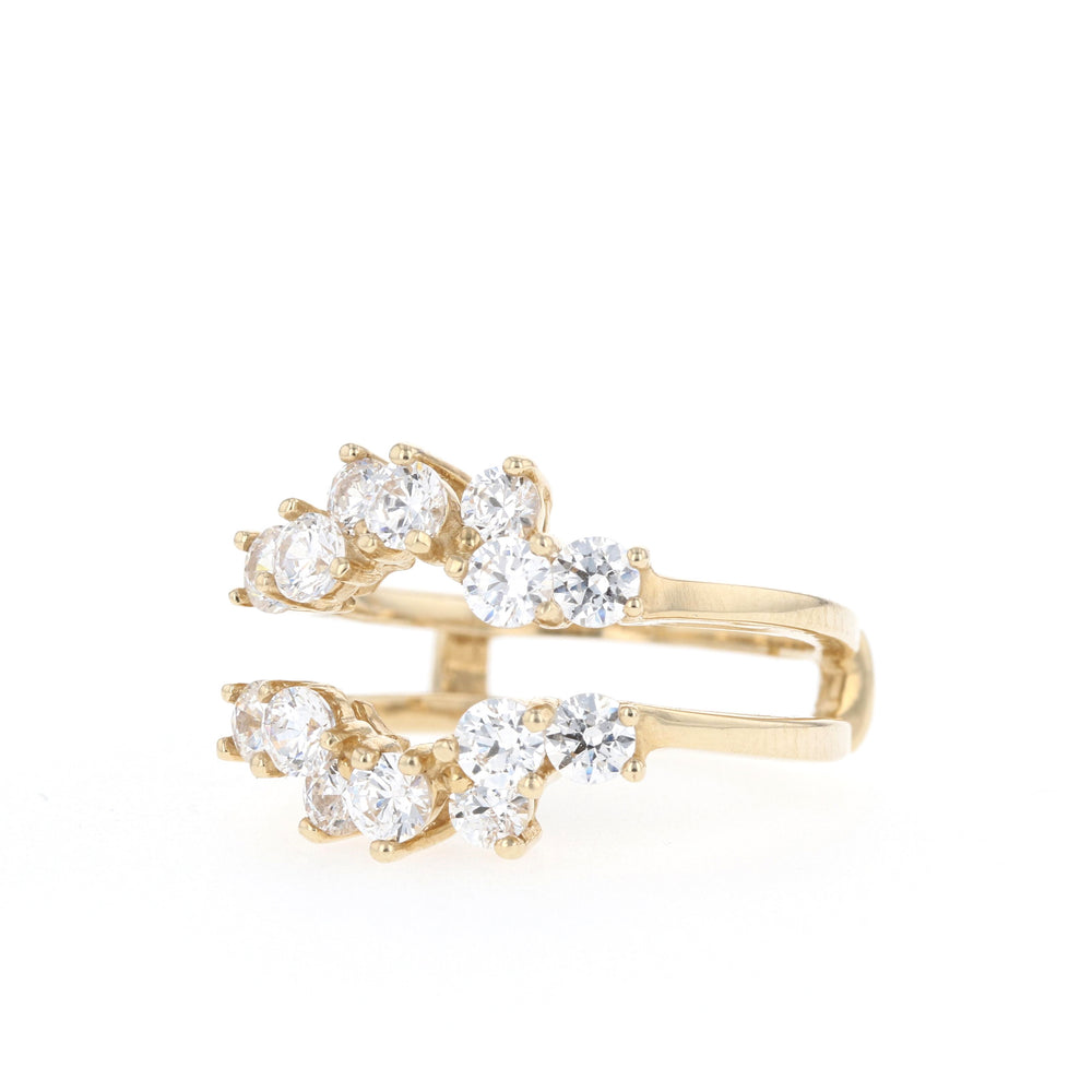 1.25ct Round Brilliant Cut Moissanite Diamond Unique Wedding Band