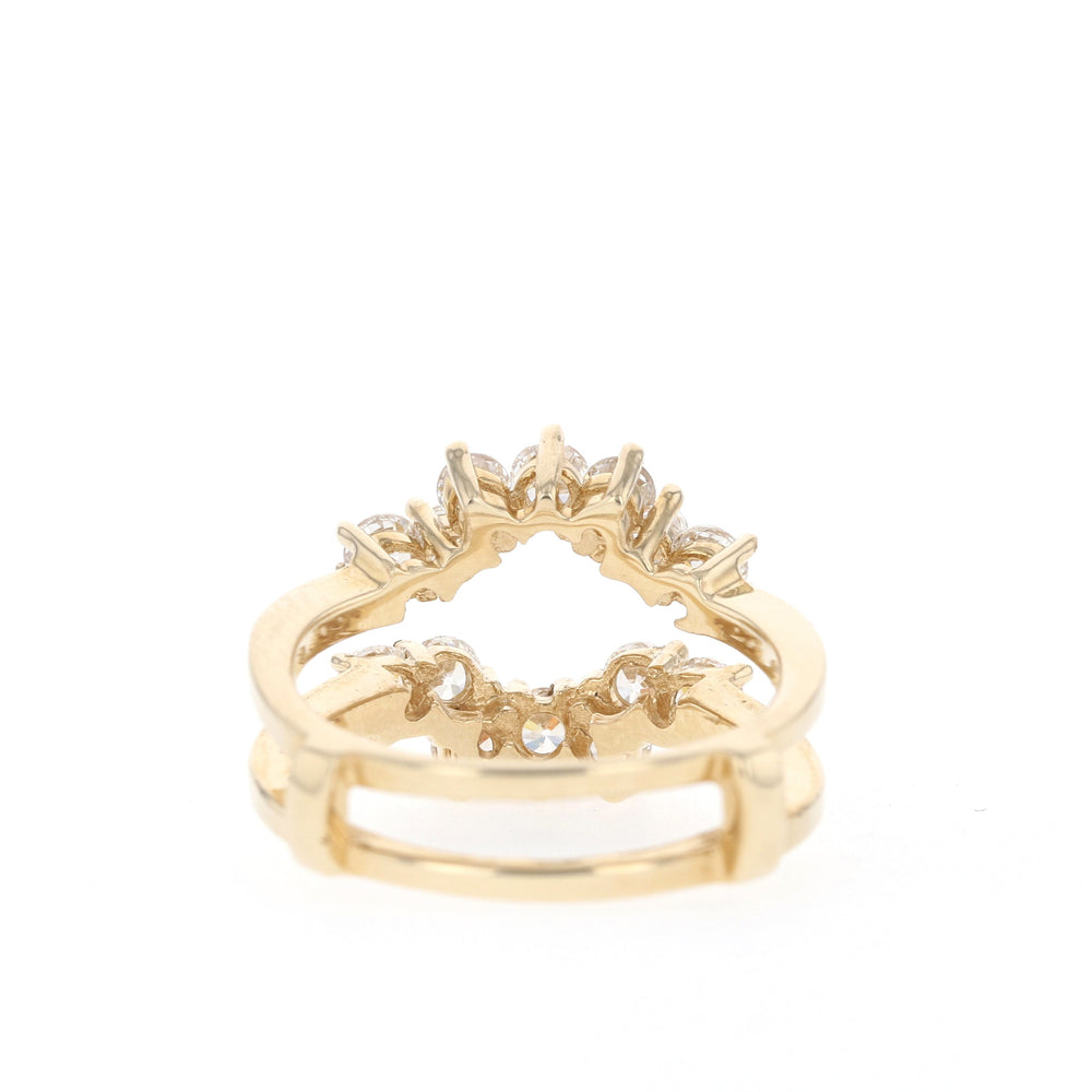 1.25ct Round Brilliant Cut Moissanite Diamond Unique Wedding Band