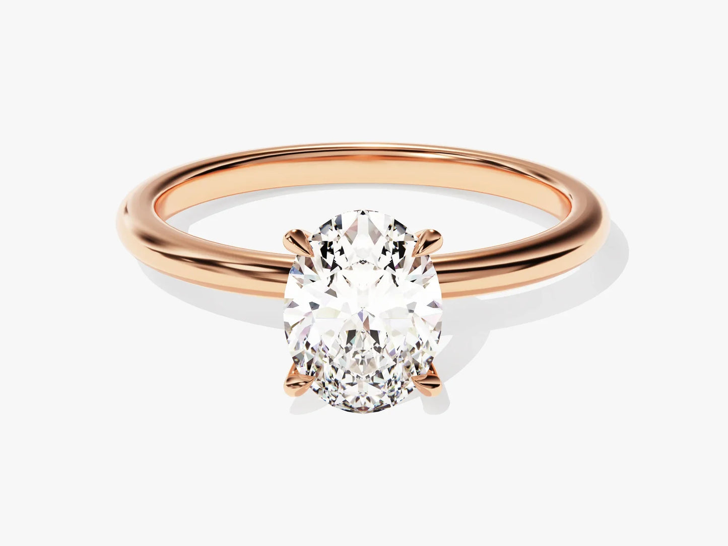 1.50CT Solitaire Oval Cut Diamond Moissanite Engagement Ring