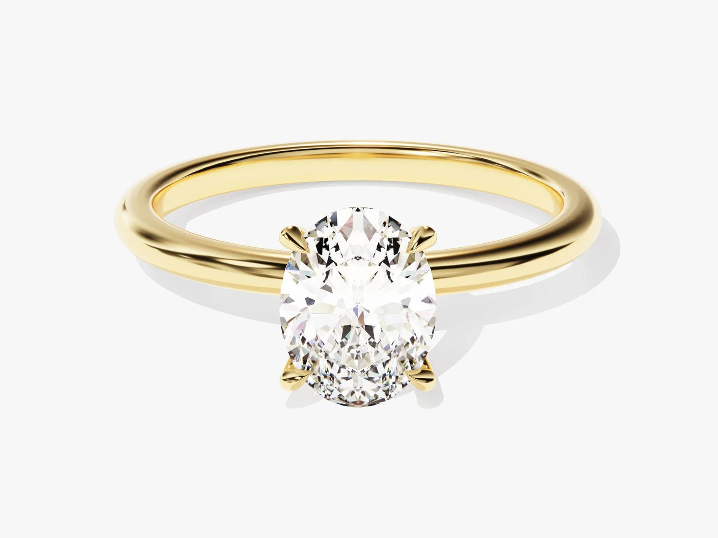 1.50CT Solitaire Oval Cut Diamond Moissanite Engagement Ring