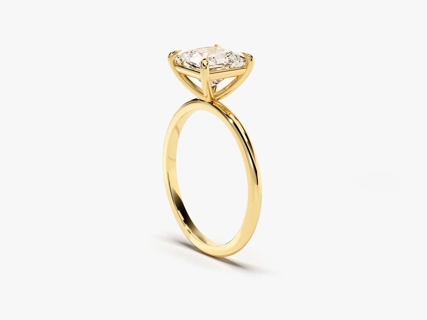 1.50CT Princess Diamond Solitaire Moissanite Engagement Ring