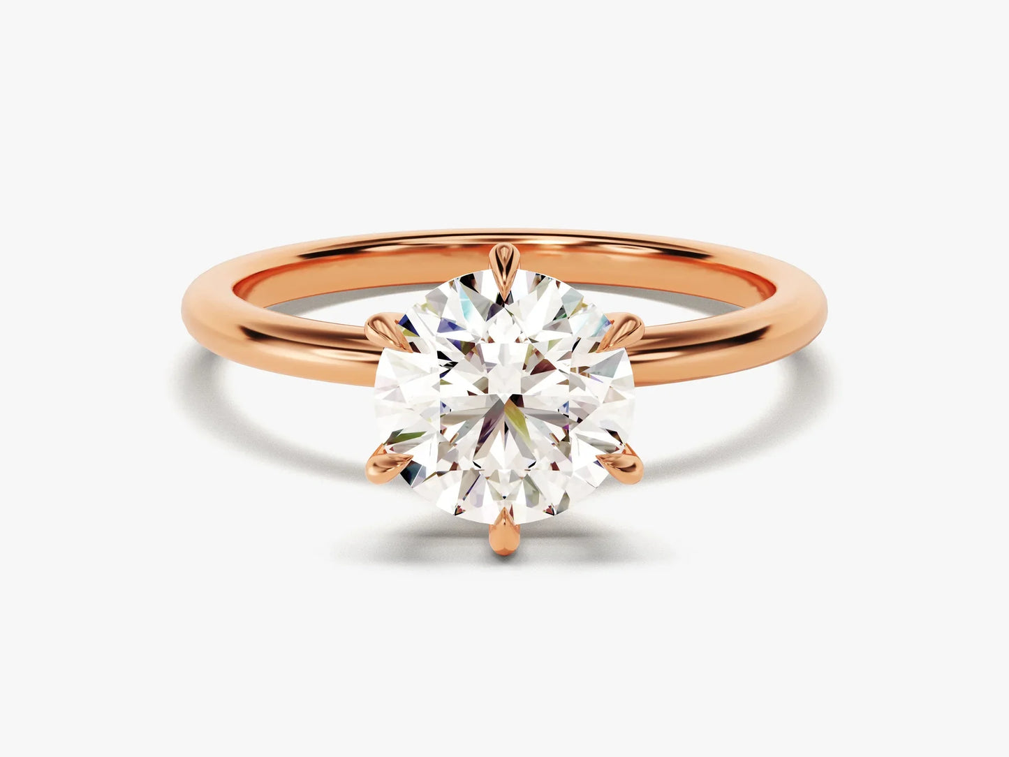 1.50CT Round Brilliant Cut Solitaire Moissanite Engagement Ring