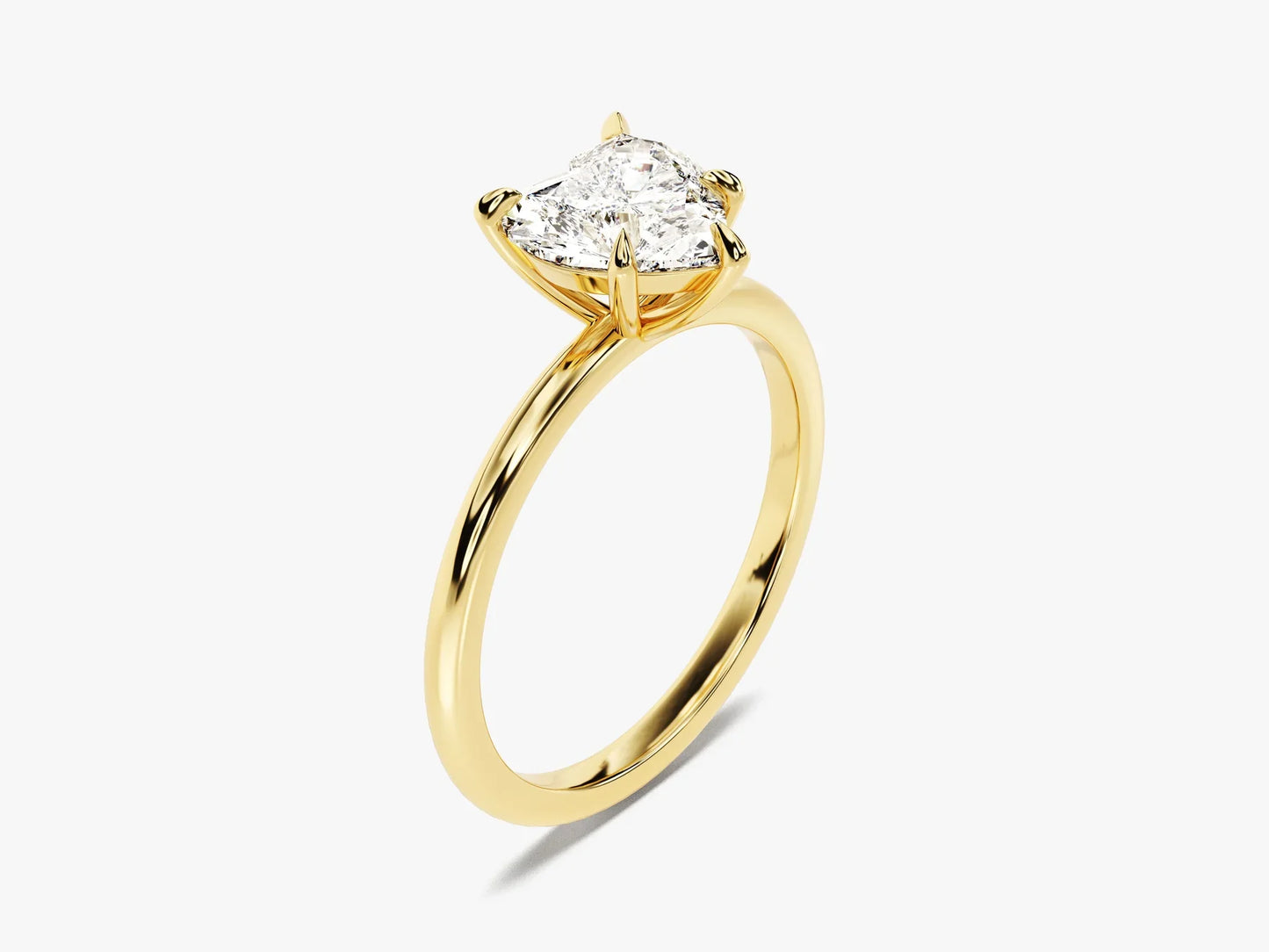 1.50CT Heart Cut Solitaire Diamond Moissanite Engagement Ring