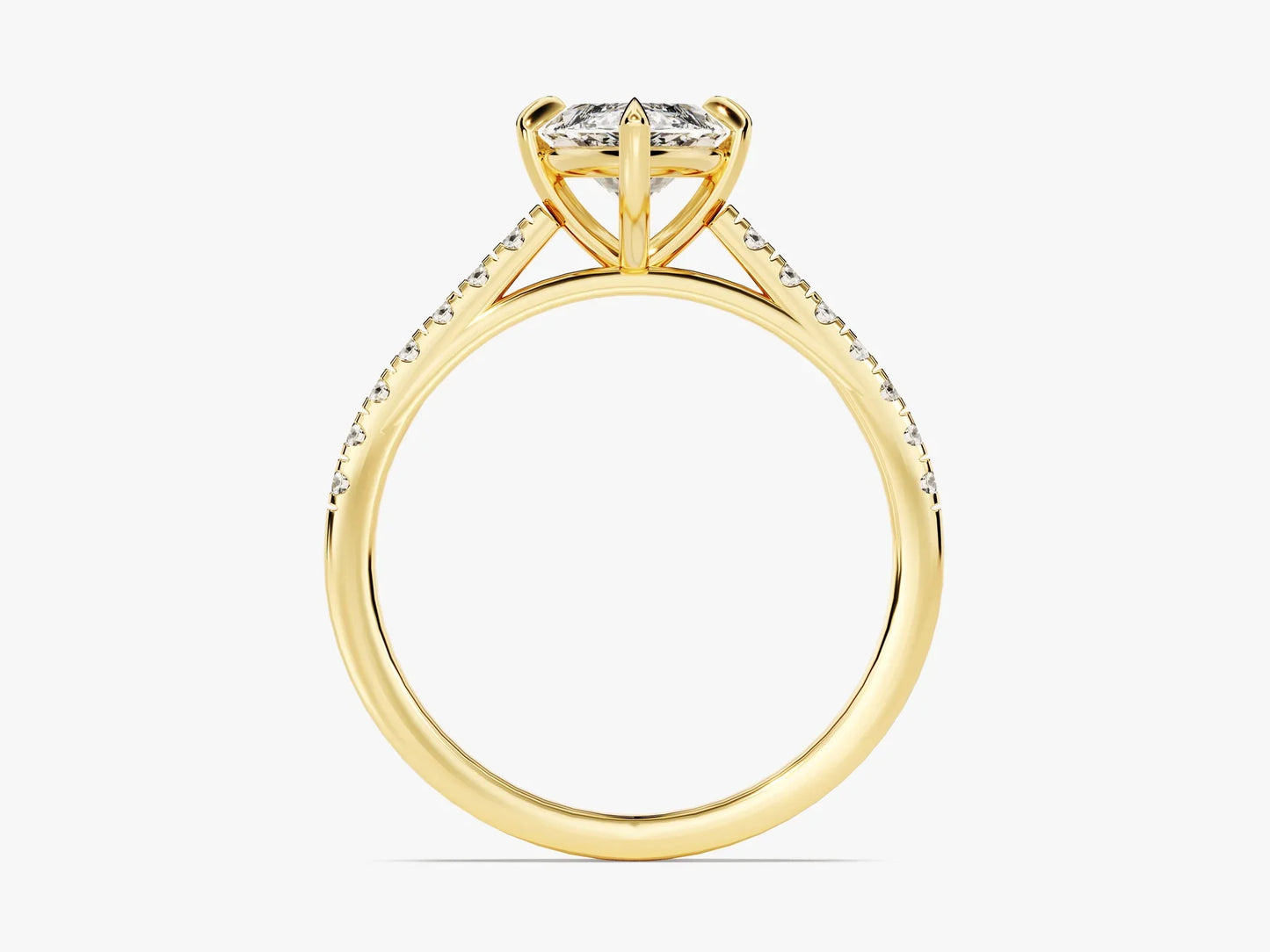 1.50CT Marquise Diamond Pave Setting Moissanite Engagement Ring