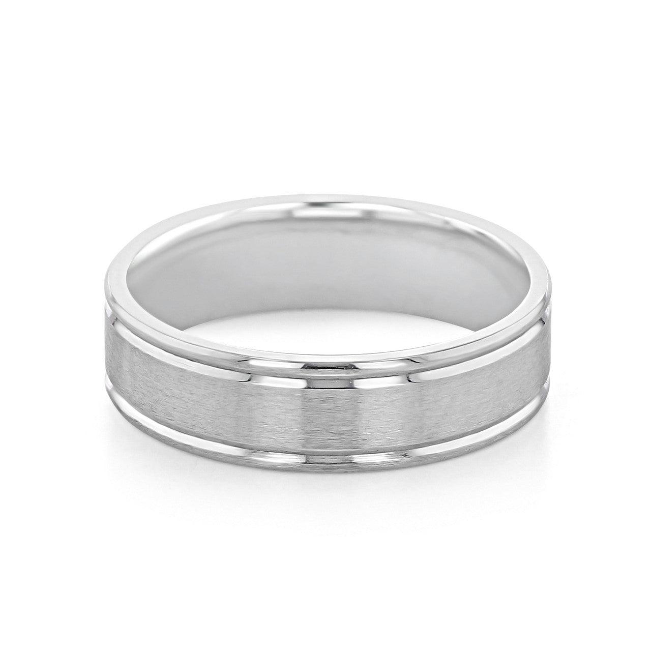 Brushed Finish Classic Men's Wedding Band