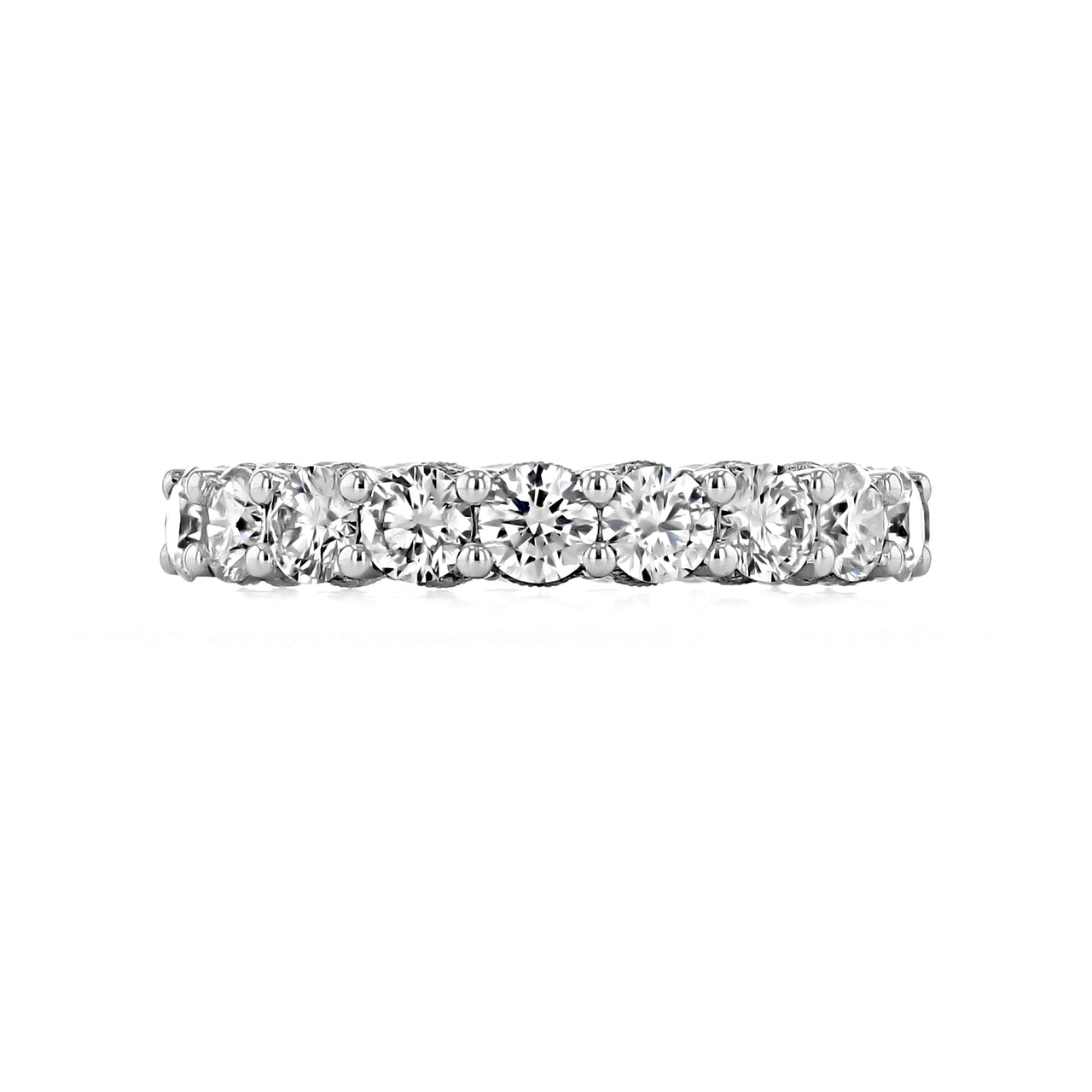 Round Brilliant Cut Full Eternity Wedding Band
