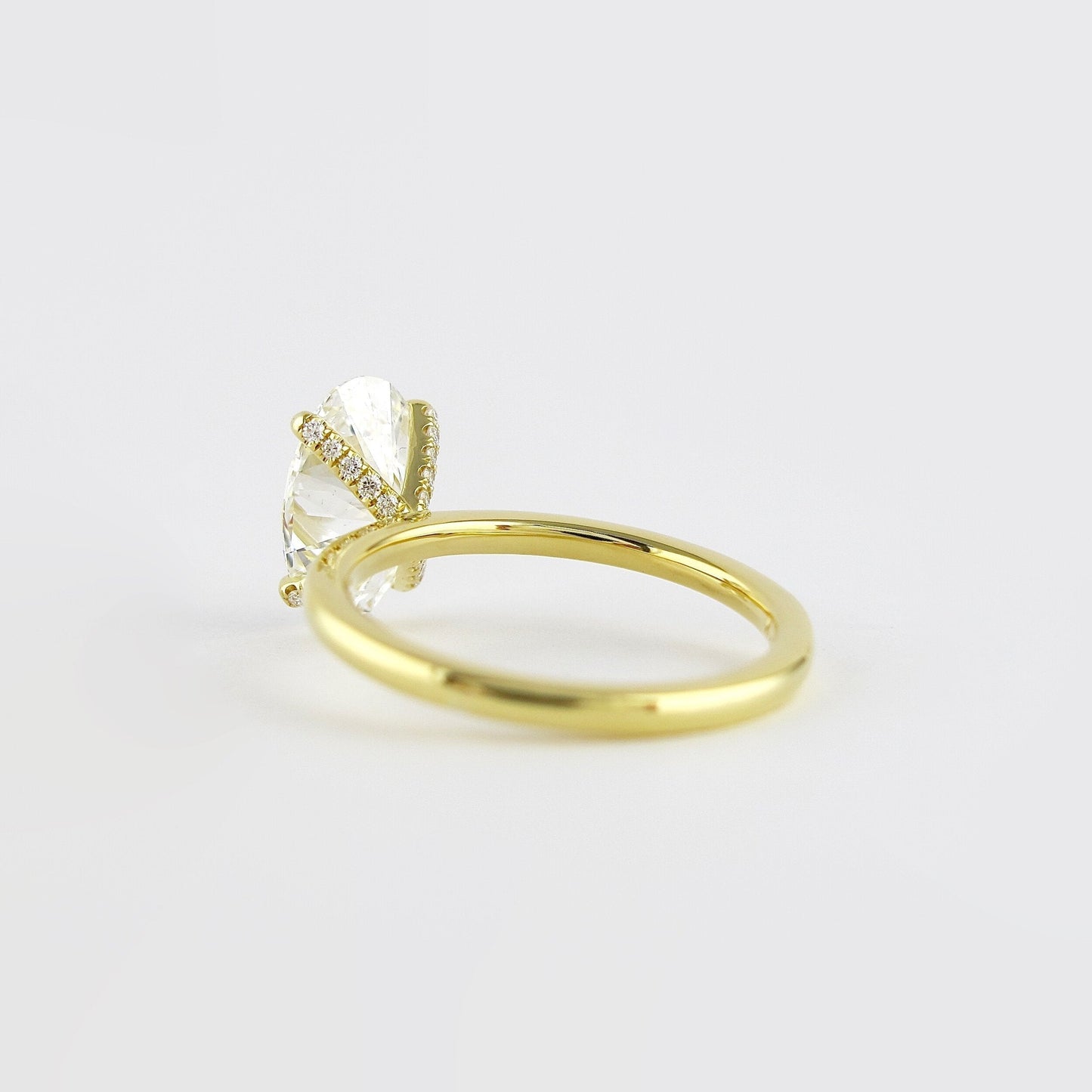 1.33CT Oval Cut Solitaire Moissanite Diamond Engagement Ring