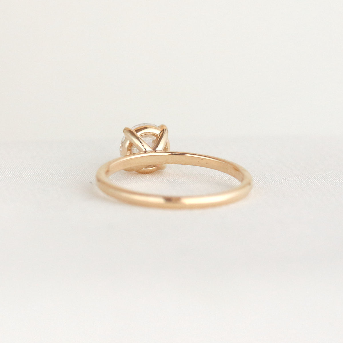 9.0 CT Round Moissanite Pave Setting Engagement Ring
