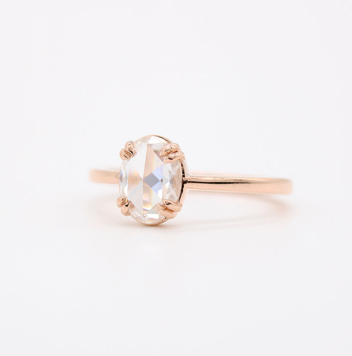 2ct Round Cut Solitaire Moissanite Diamond Engagement Ring