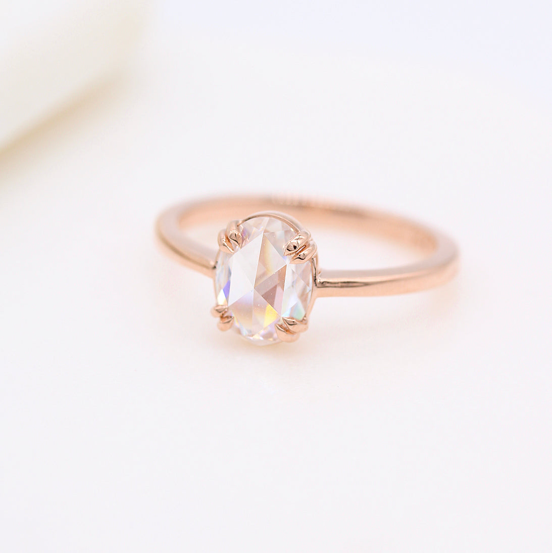 2ct Round Cut Solitaire Moissanite Diamond Engagement Ring