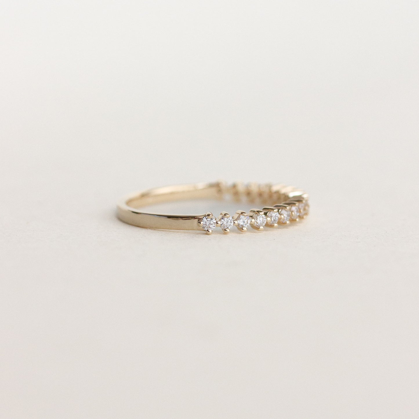 0.20 TCW Round Moissanite Full Eternity Wedding Band