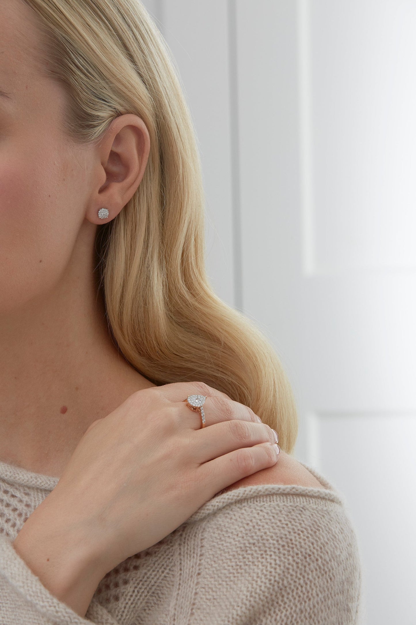 2.0 TCW Round Moissanite Diamond Studs Earrings