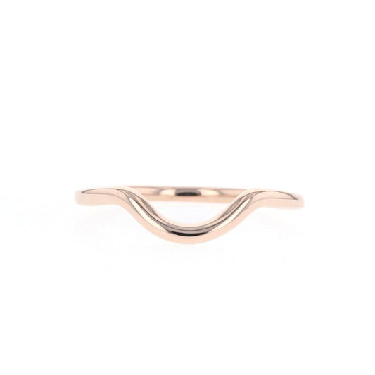 1.7mm Curve Wedding Unique Solitaire Band