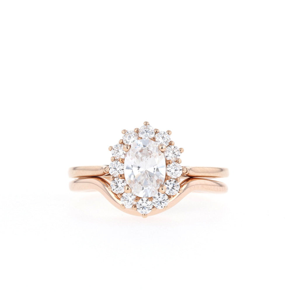 1.7mm Curve Wedding Unique Solitaire Band