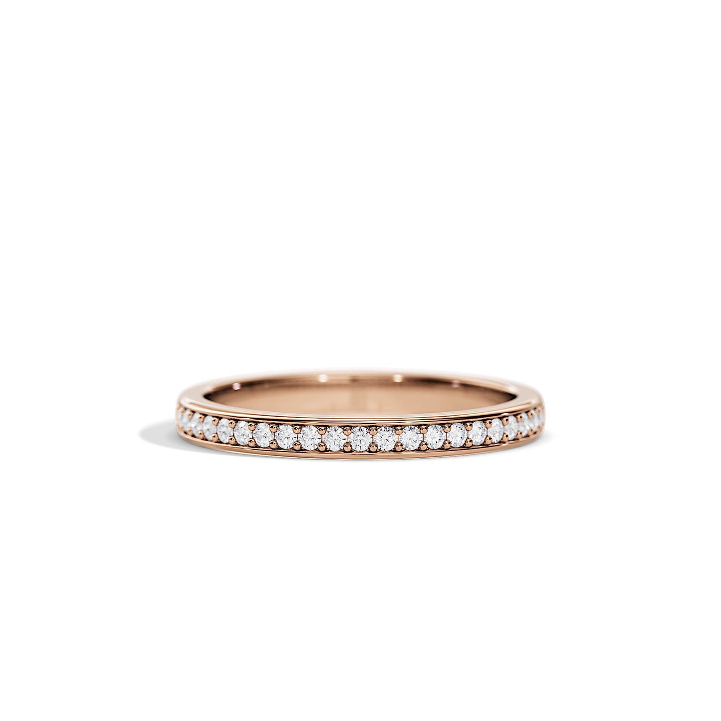 0.20 TCW Round Half Eternity Wedding Band